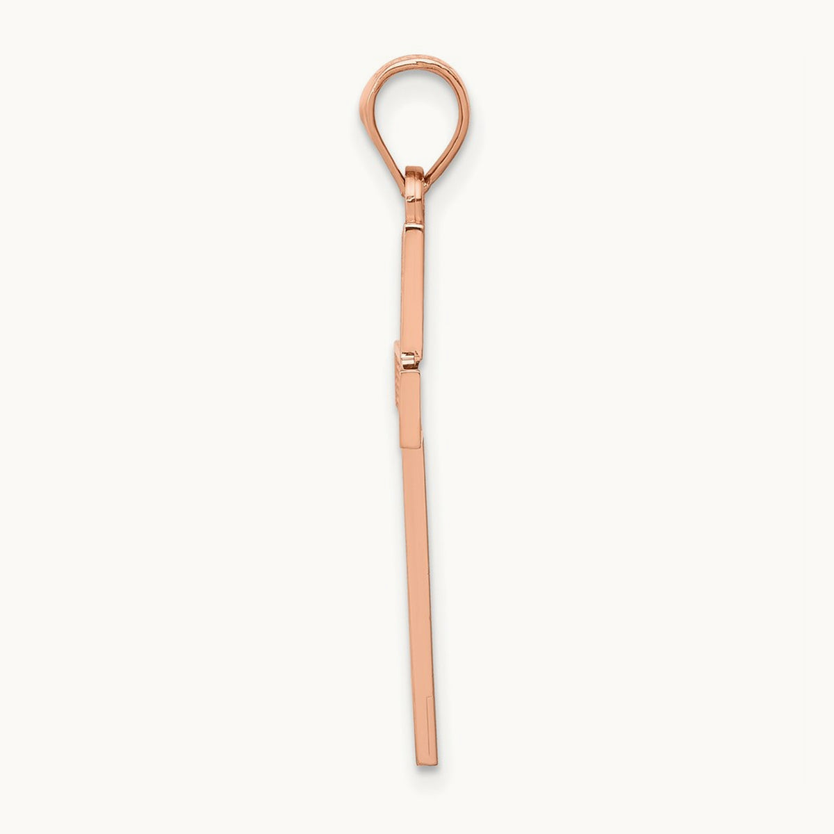 Cross Pendant, 14K Rose Gold