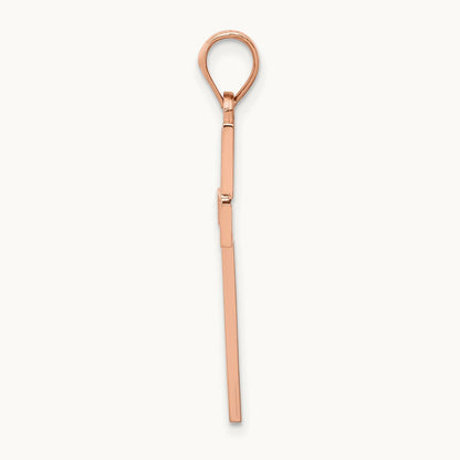 Cross Pendant, 14K Rose Gold