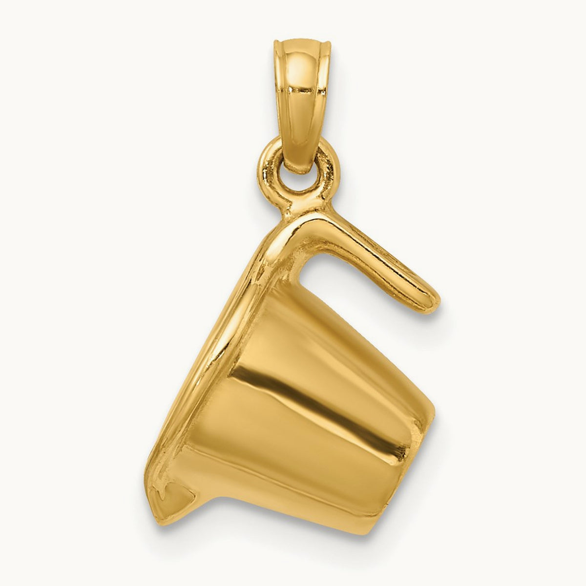 w/ Enamel 3-D Measuring Cup Charm, 14K