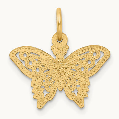 Butterfly Charm, 14K