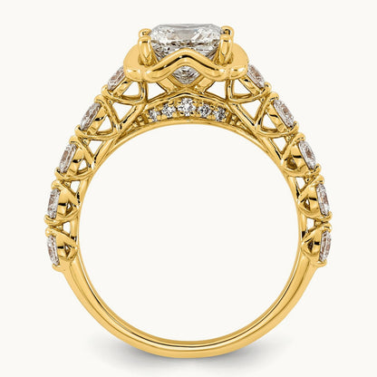 Princess Center Ring, 2.25-3.50 ct tw Lab-Grown Diamond