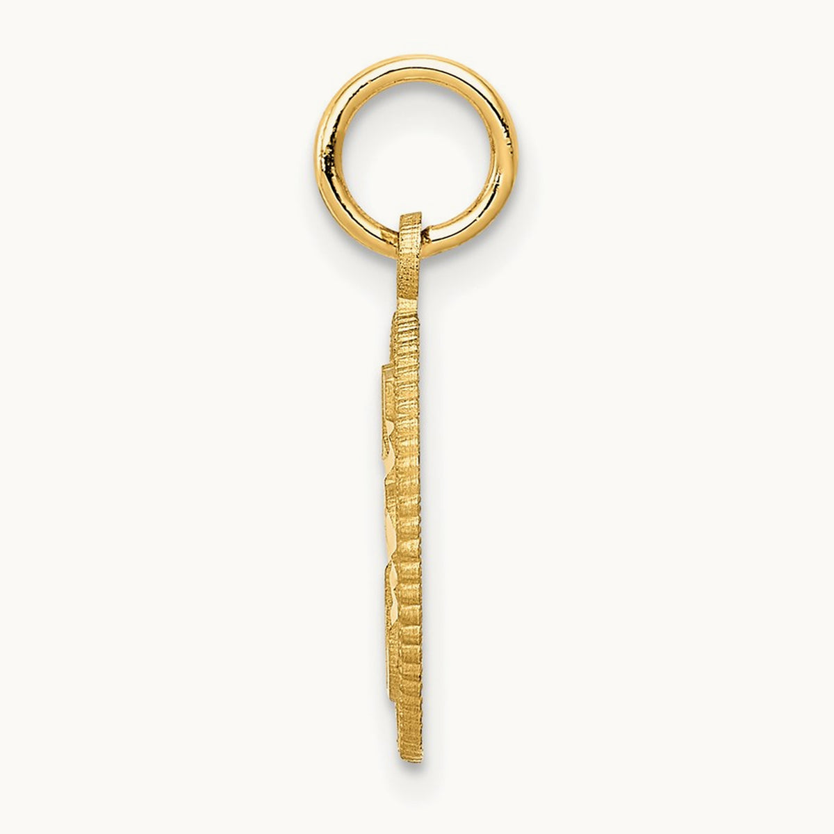 #15 Circle Pendant, 14K
