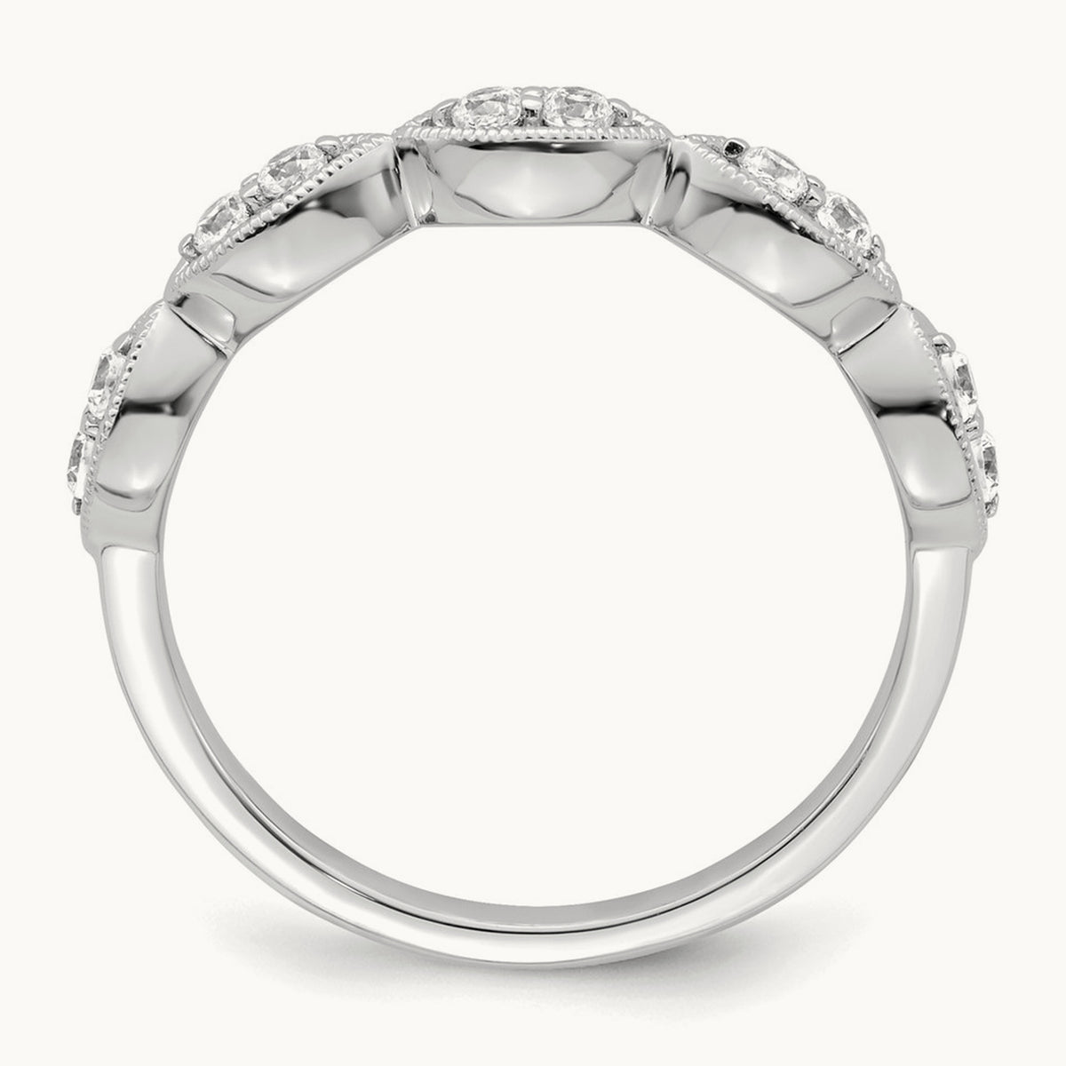 Ring, 0.25 ct tw Lab-Grown Diamond — 14K White Gold