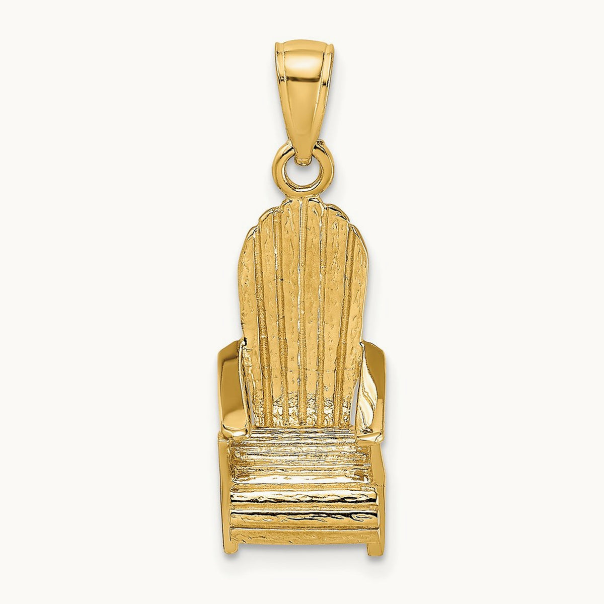 3-D Beach Chair Charm, 14K
