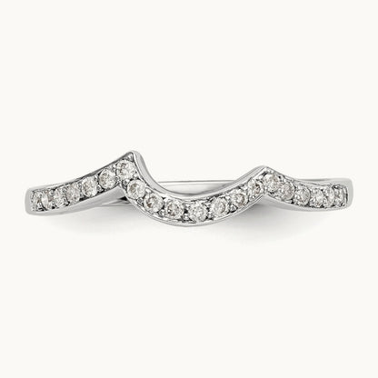 Diamond Wedding Band, 14K White Gold