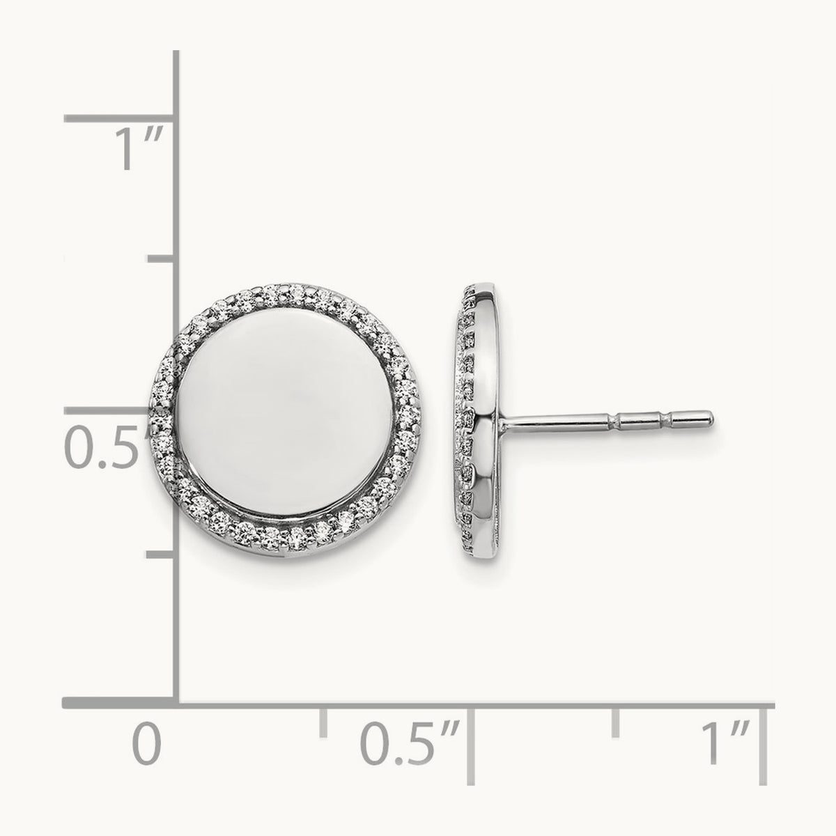 Diamond Fancy Circle Earrings — photo set