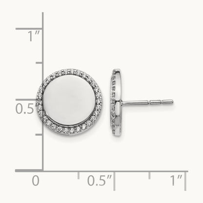 Diamond Fancy Circle Earrings — photo set