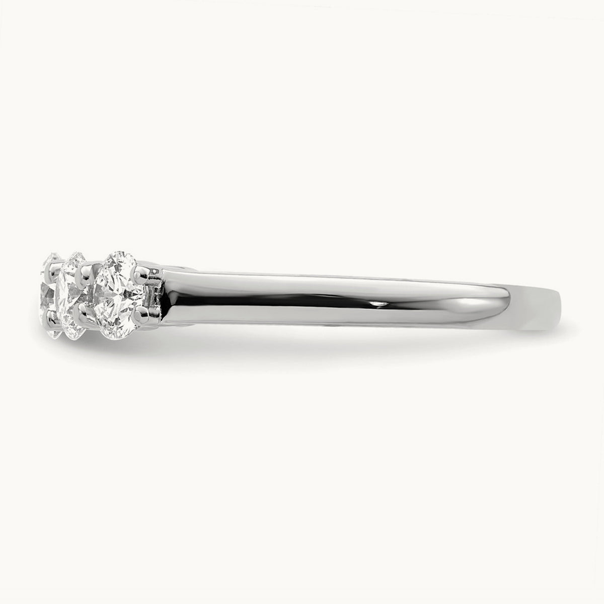 5-Stone Diamond Band, 14K White Gold