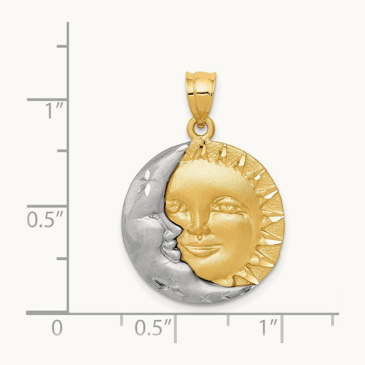 Sun and Moon Charm — 28mm
