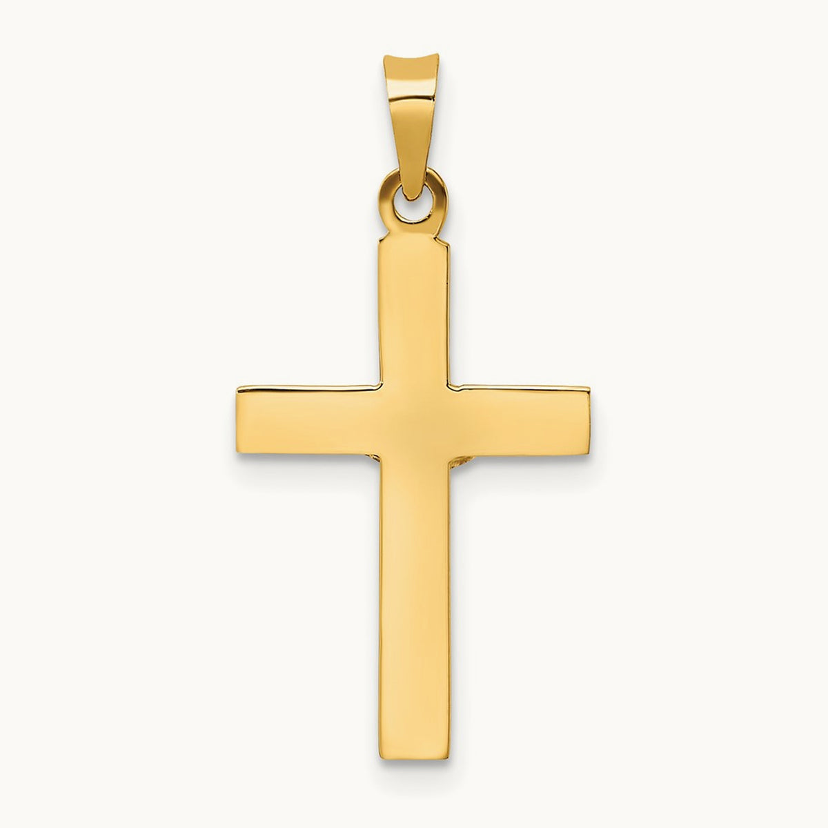 Polished Solid INRI Crucifix Pendant — photo set