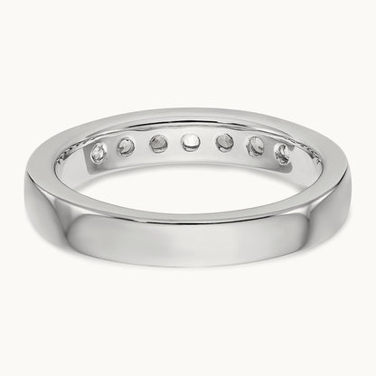 7- Stone Channel Band Mounting, 2.6mm, 14K White Gold