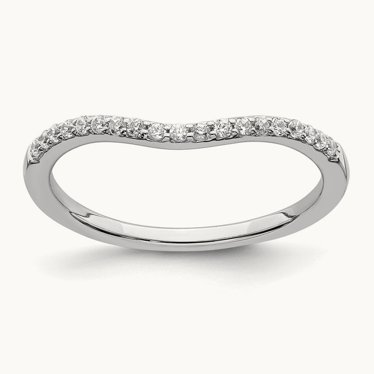 Contoured Diamond Band — photo set