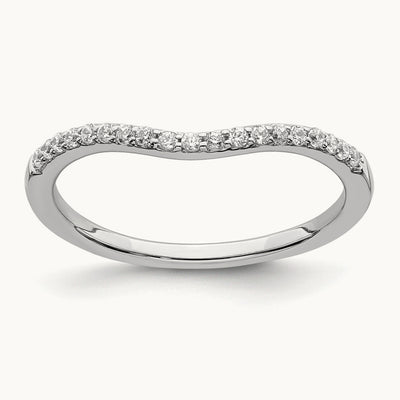Contoured Diamond Band — photo set