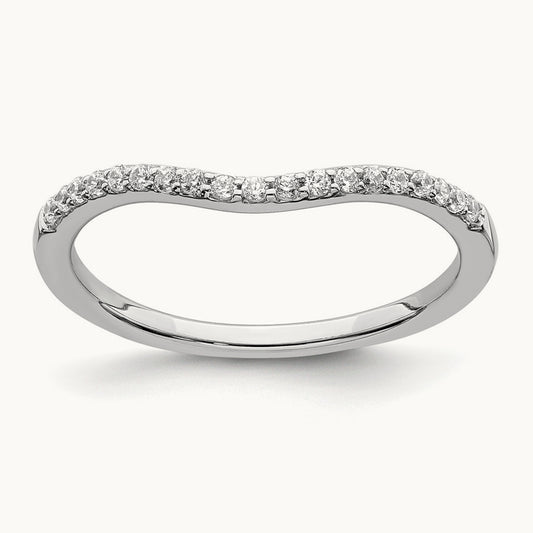 Contoured Diamond Band — photo set