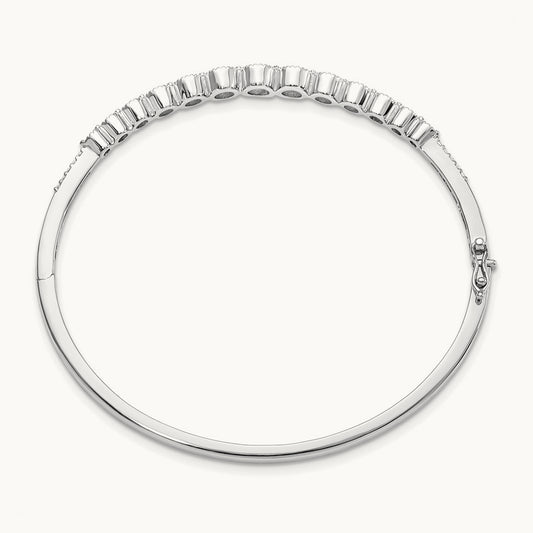 Bangle Bracelet, 1.50 ct tw Lab-Grown Diamond