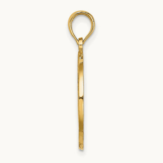 OCEAN CITY w/ Crab Charm, 14K