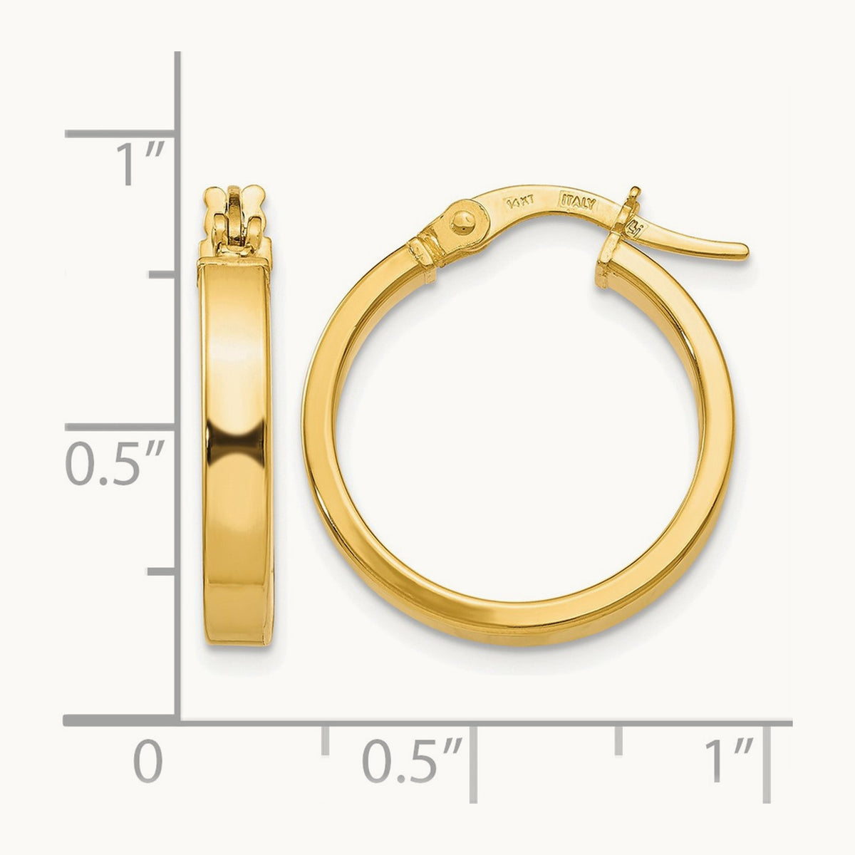 Polished Earrings, 14K — Leslie's