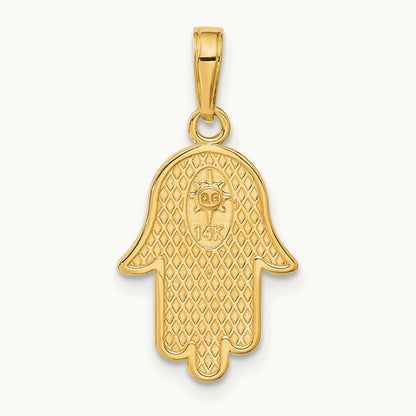 Jewish Hand of God w/Star of David Pendant, 14K