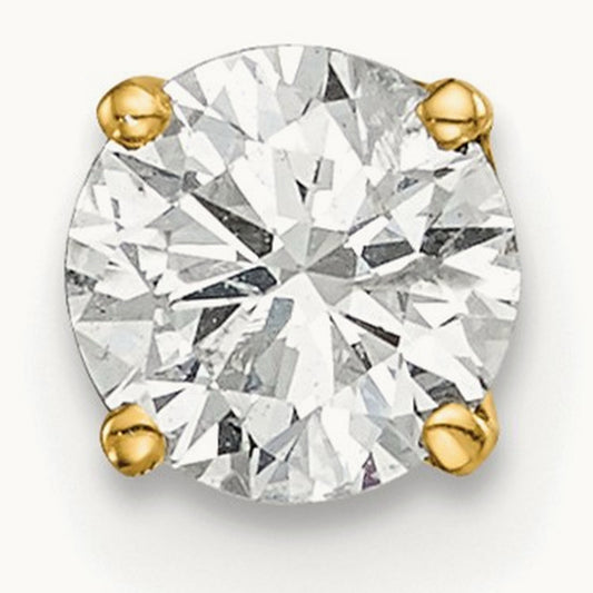 Single Stud Diamond Earring, 14K
