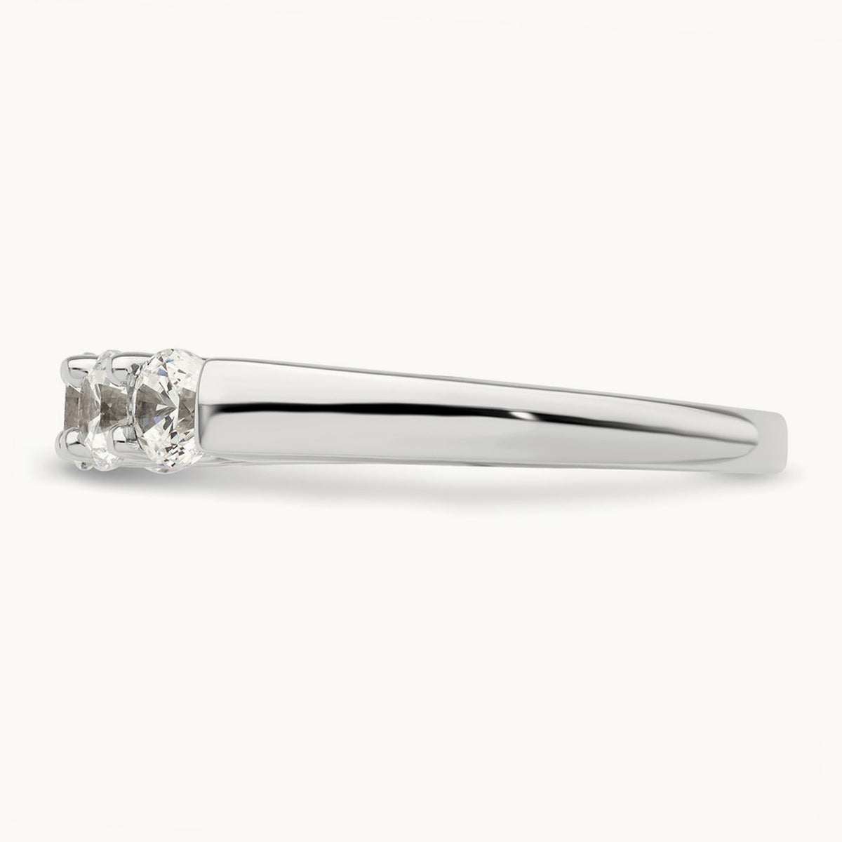 5-Stone Diamond Band, 14K White Gold