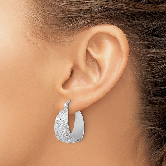 Textured Hoop Earrings — Leslie's — photo set