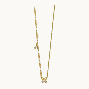 Butterfly Necklace, 0.10 ct tw Lab-Grown Diamond