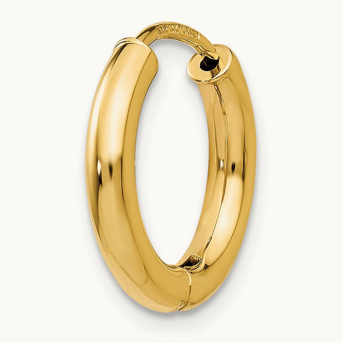 Single Polished Hollow Hoop Earring — photo set