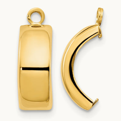 Polished Earring Jackets — 14K Yellow Gold