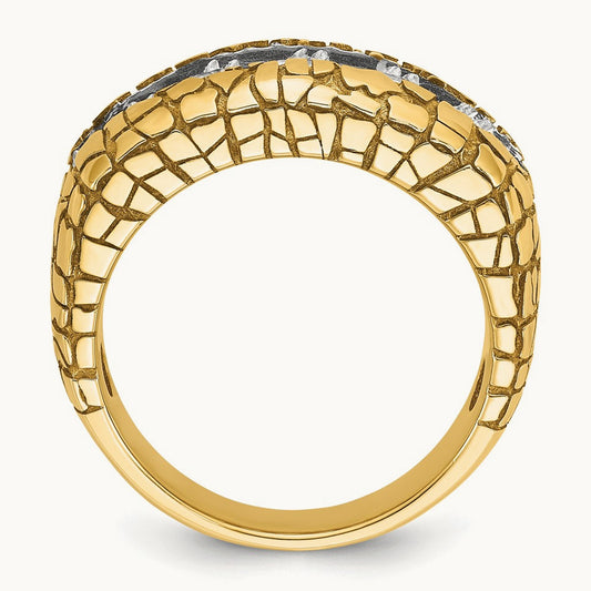 Men's Nugget Ring, 2.00 ct tw Lab-Grown Diamond