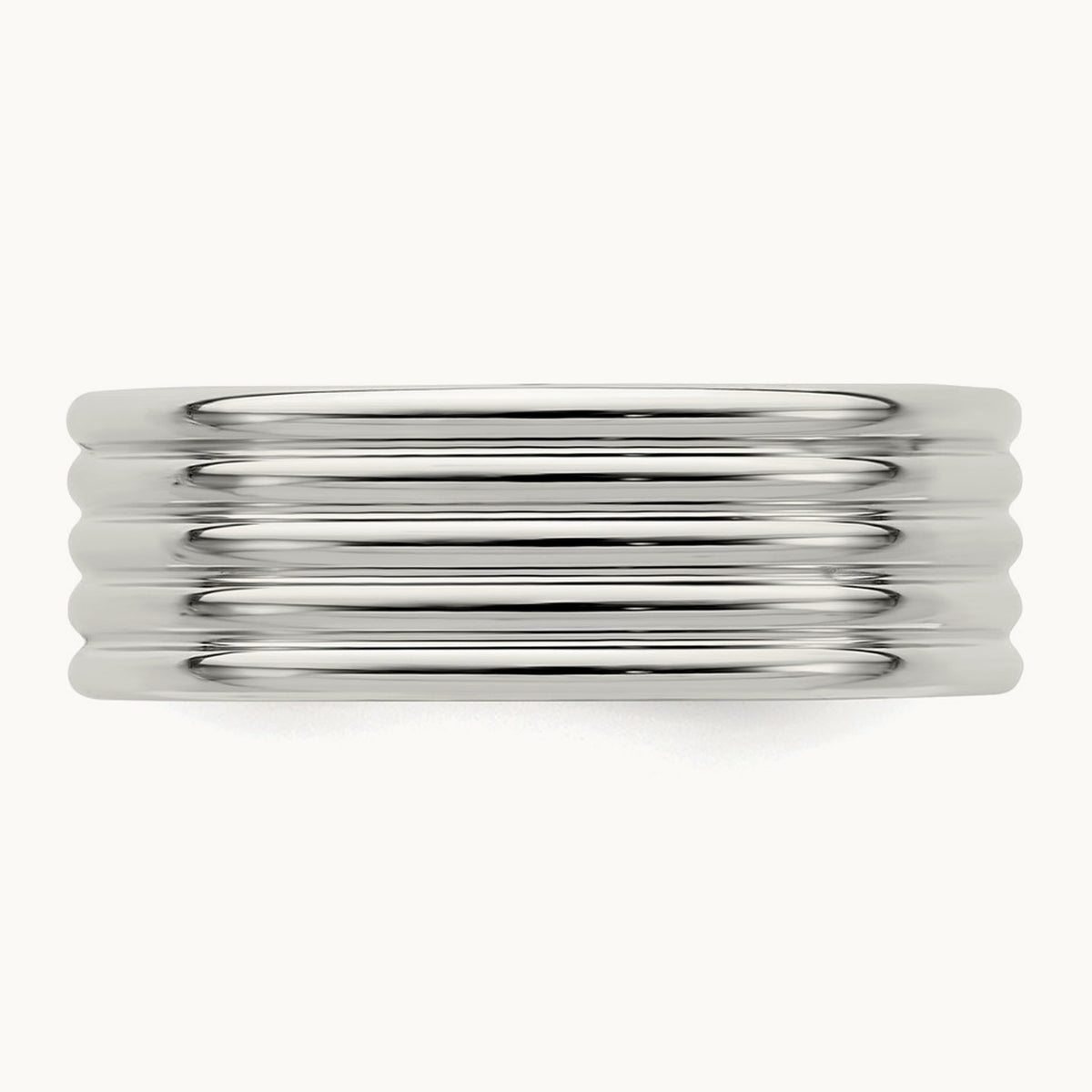 Polished 5-Row Fancy Band — 6