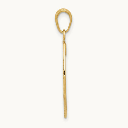 Polished Police Badge Pendant, 14K