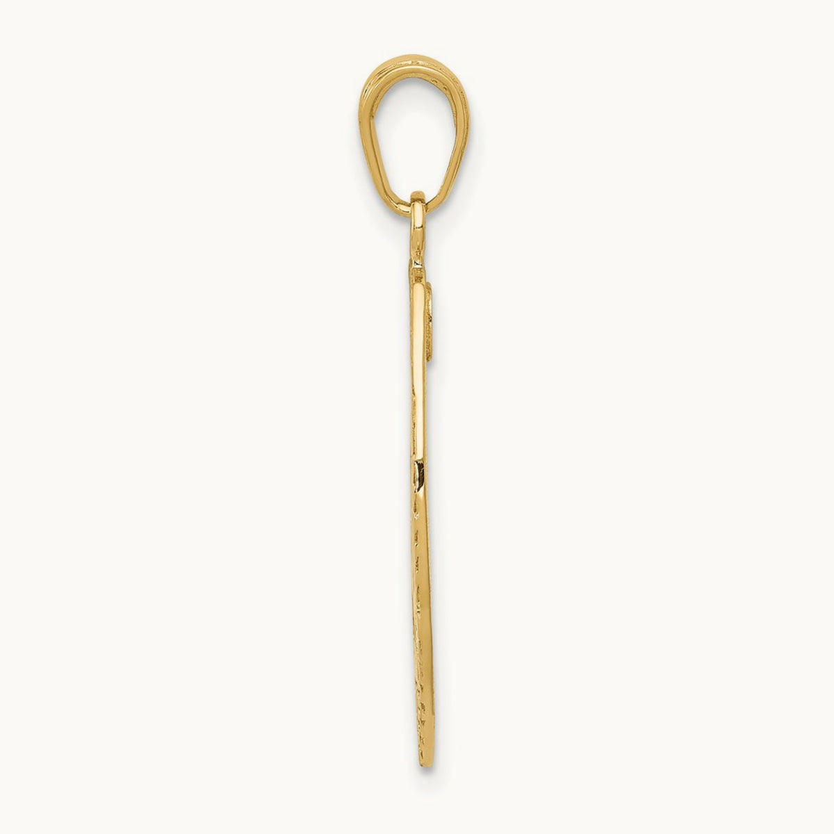 Polished Police Badge Pendant, 14K