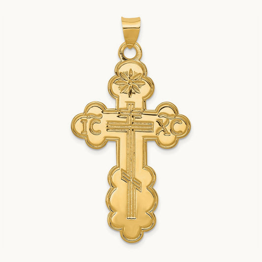 Eastern Orthodox Cross Pendant — photo set