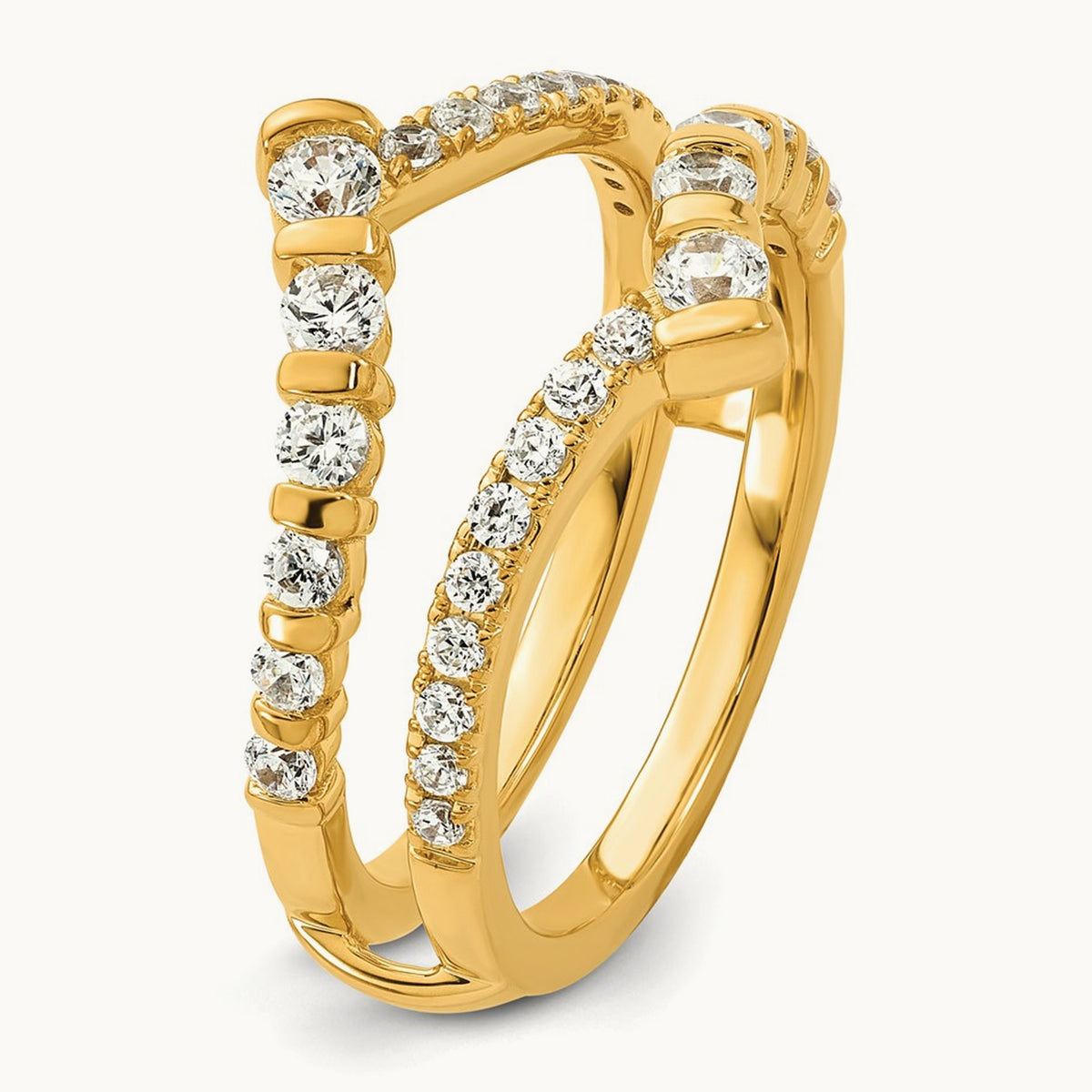 Ring Guard, 0.75 ct tw Lab-Grown Diamond — 14K Yellow Gold