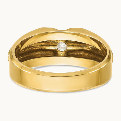IBGoodman Men's Diamond Complete Ring, 14K Two-tone
