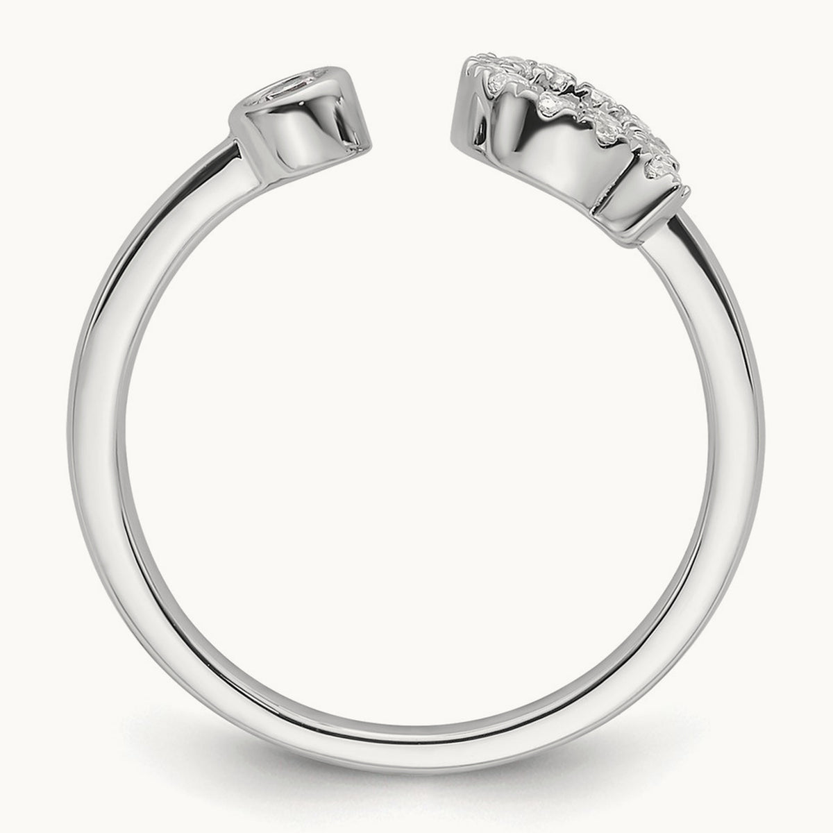 Initial Q Adjustable Ring, 0.20 ct tw Lab-Grown Diamond