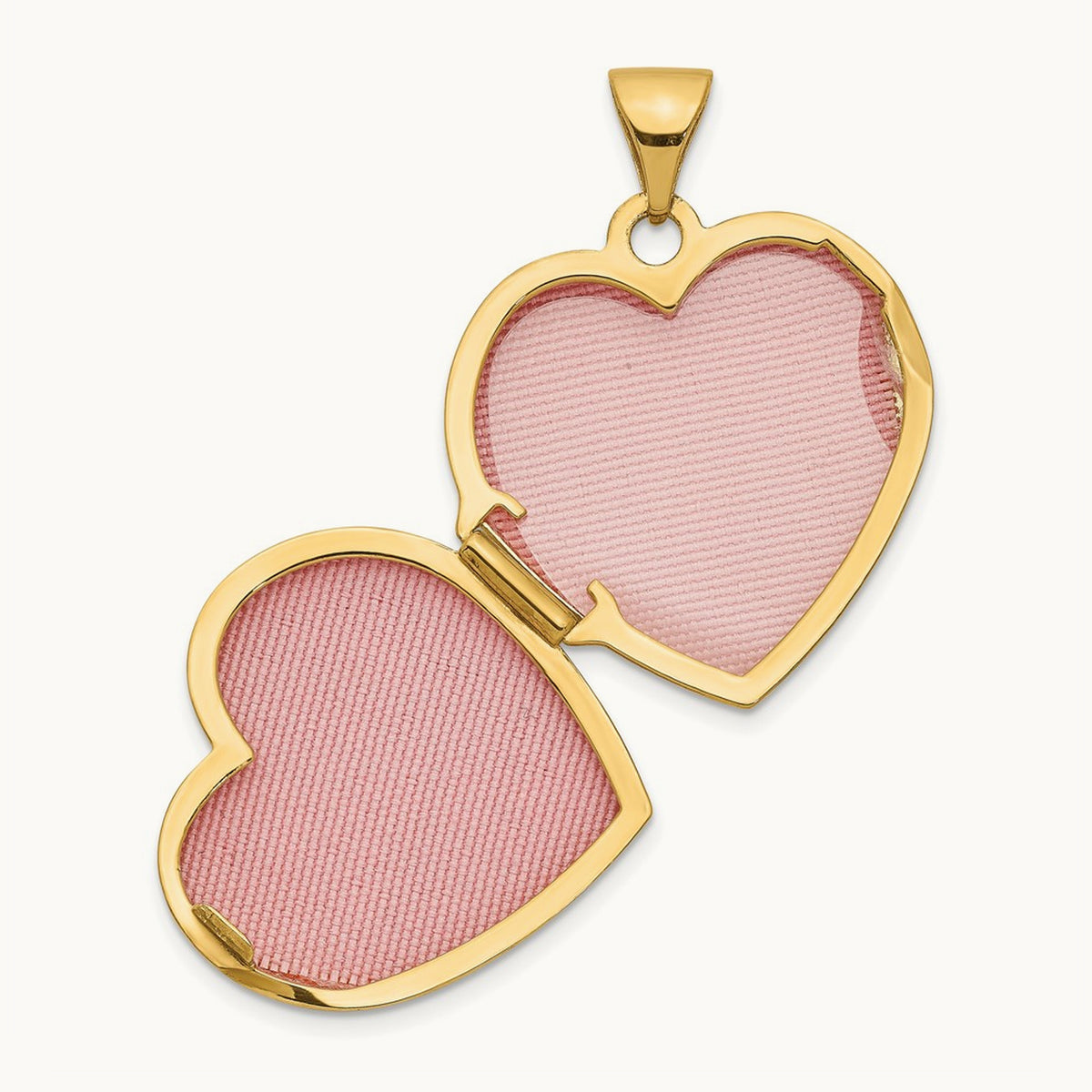 Scrolled LOVE YOU ALWAYS Heart Locket — 14K Yellow Gold, 24mm