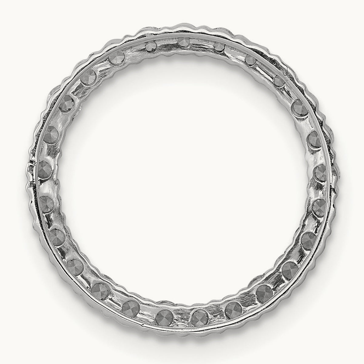 Circle Chain Slide Pendant, 0.50-1.00 ct tw Lab-Grown Diamond