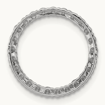 Circle Chain Slide Pendant, 0.50-1.00 ct tw Lab-Grown Diamond