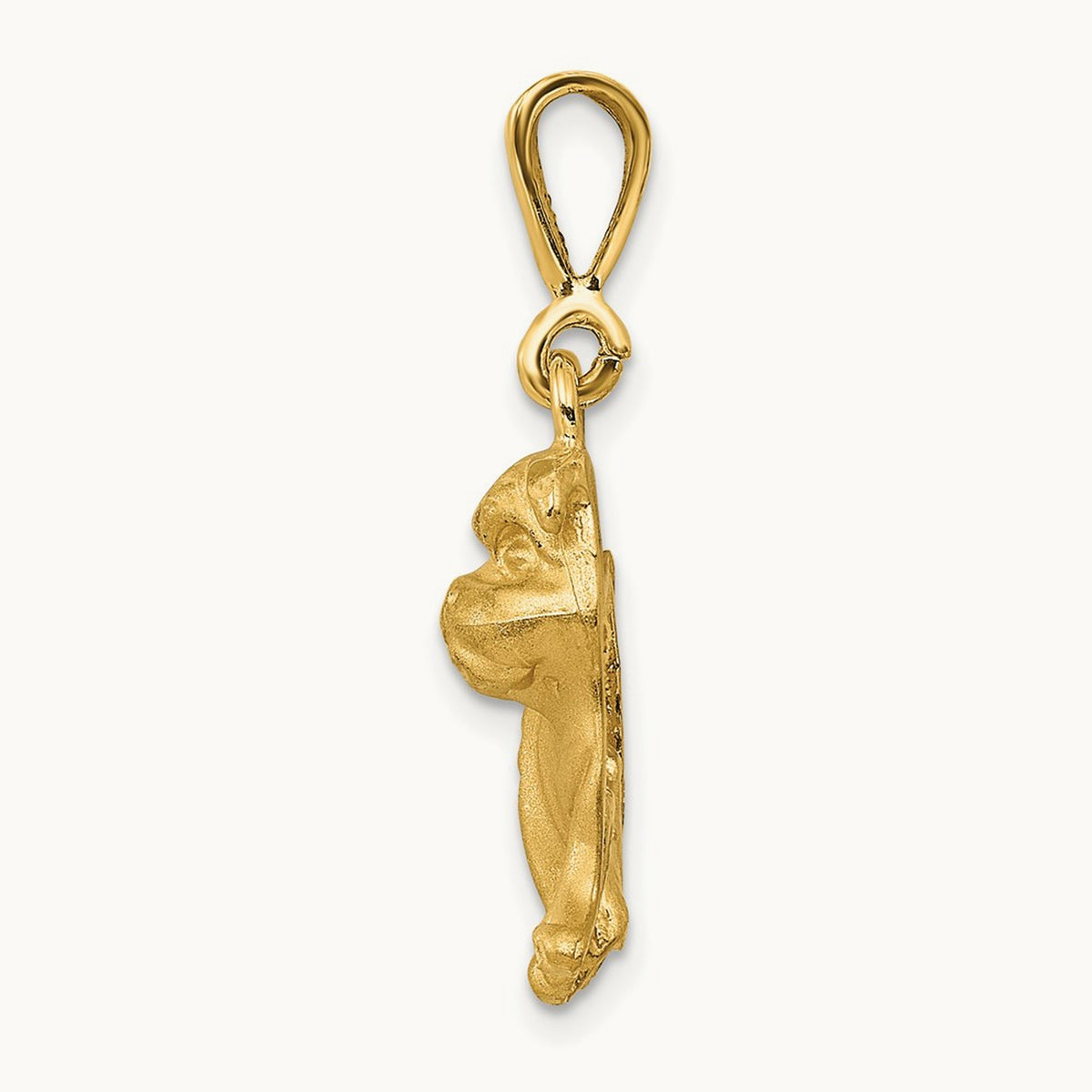 Bulldog Pendant, 14K