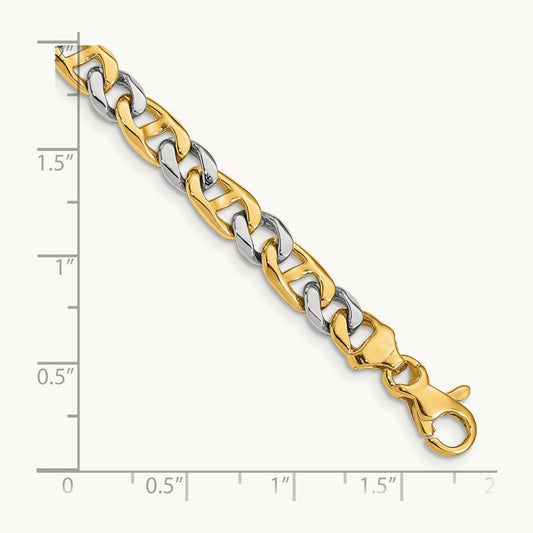 Hand-Polished Fancy Link Bracelet — photo set