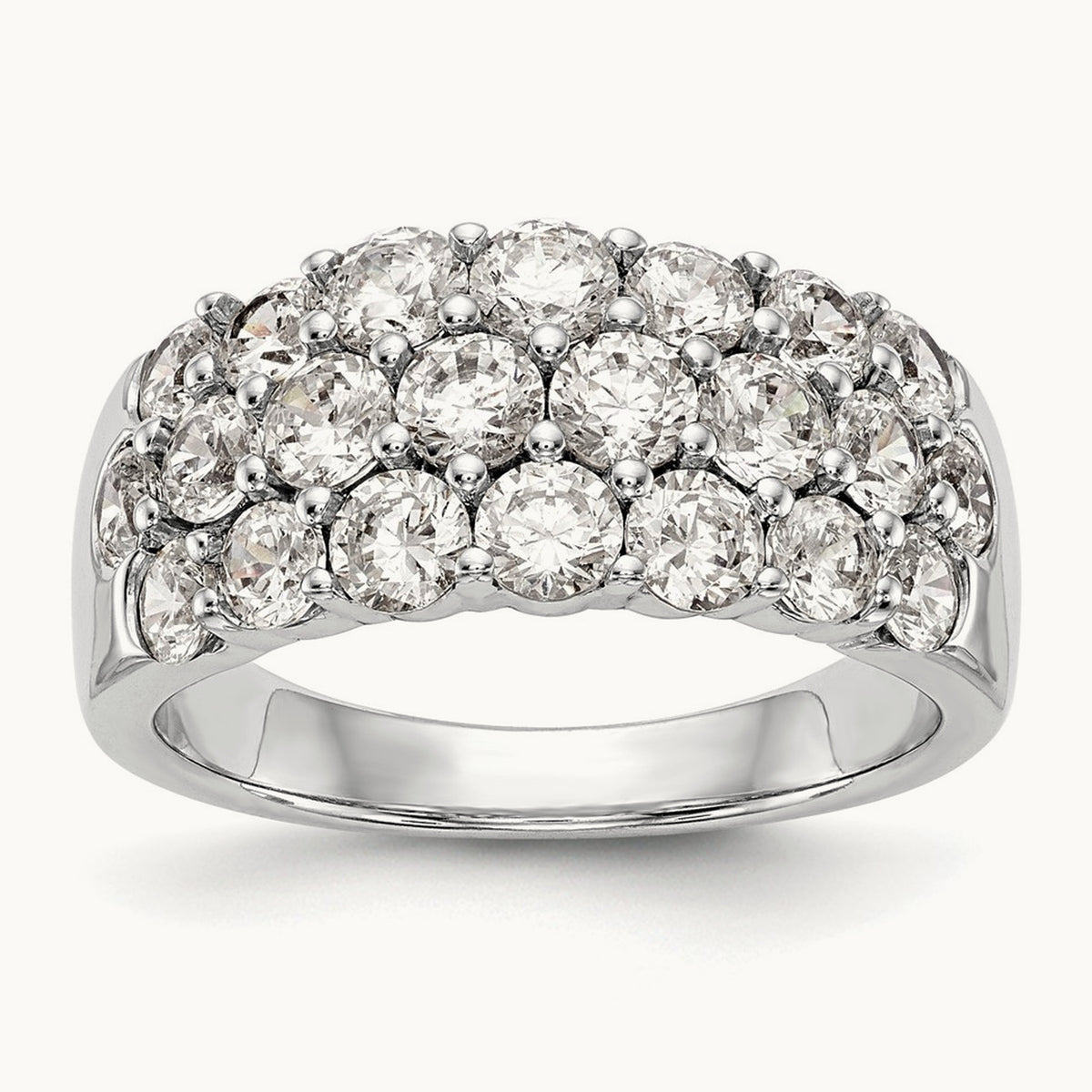 Diamond Band, 14K White Gold