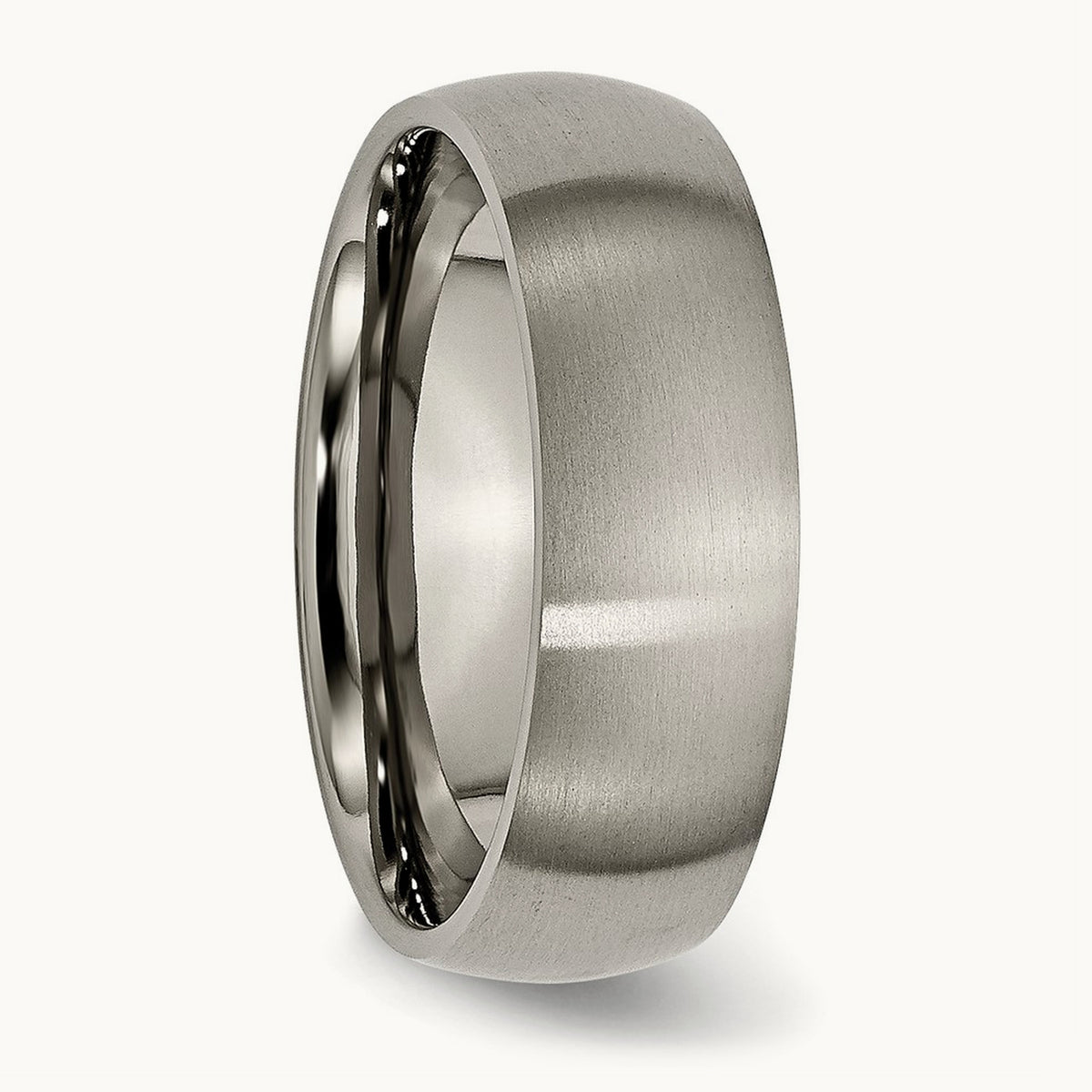 Brushed Half Round Band — 7mm