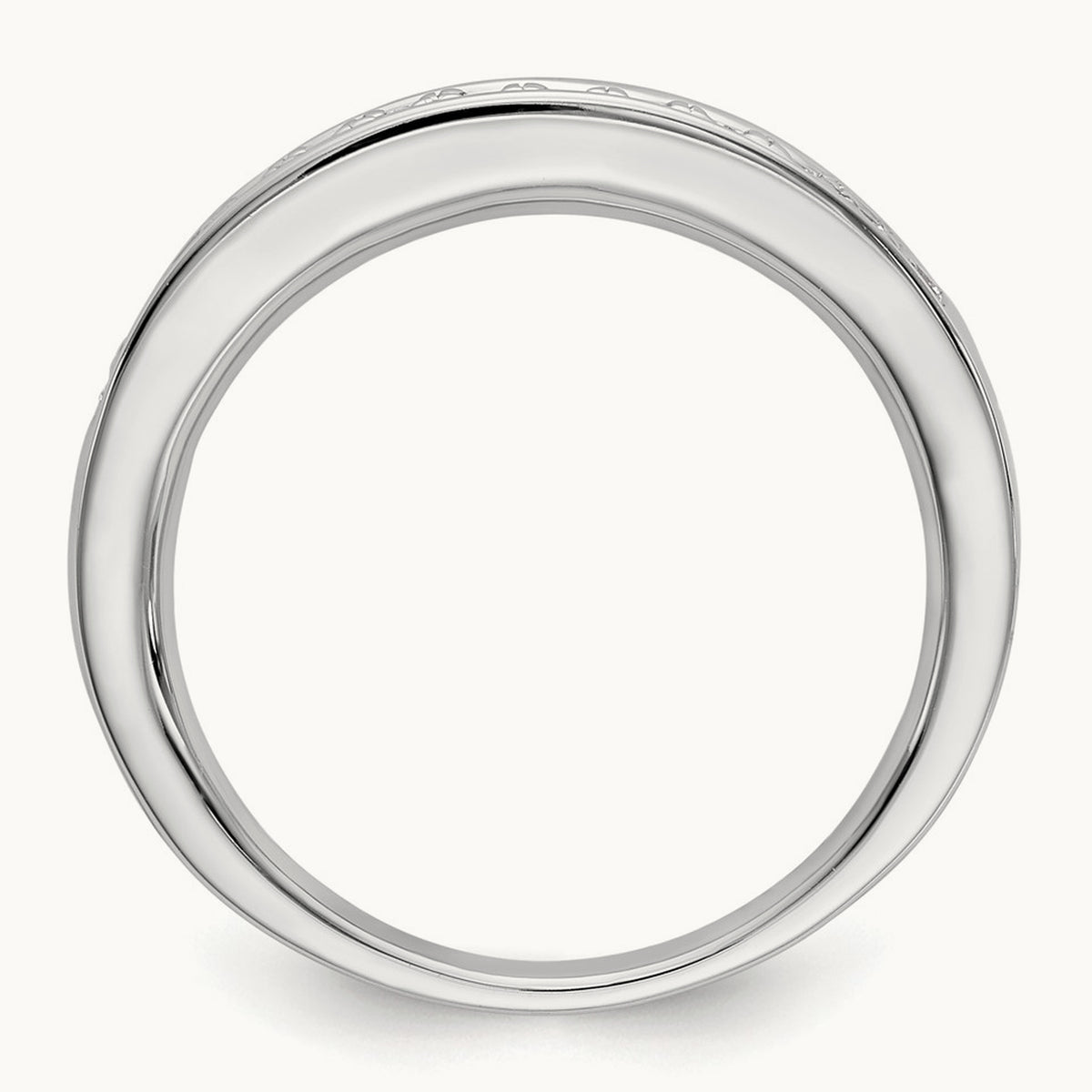 Diamond Wedding Band, 14K White Gold