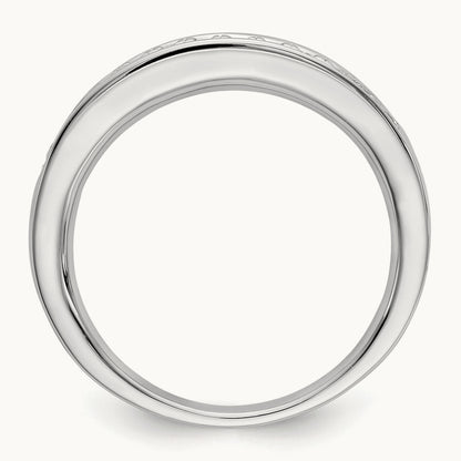 Diamond Wedding Band, 14K White Gold