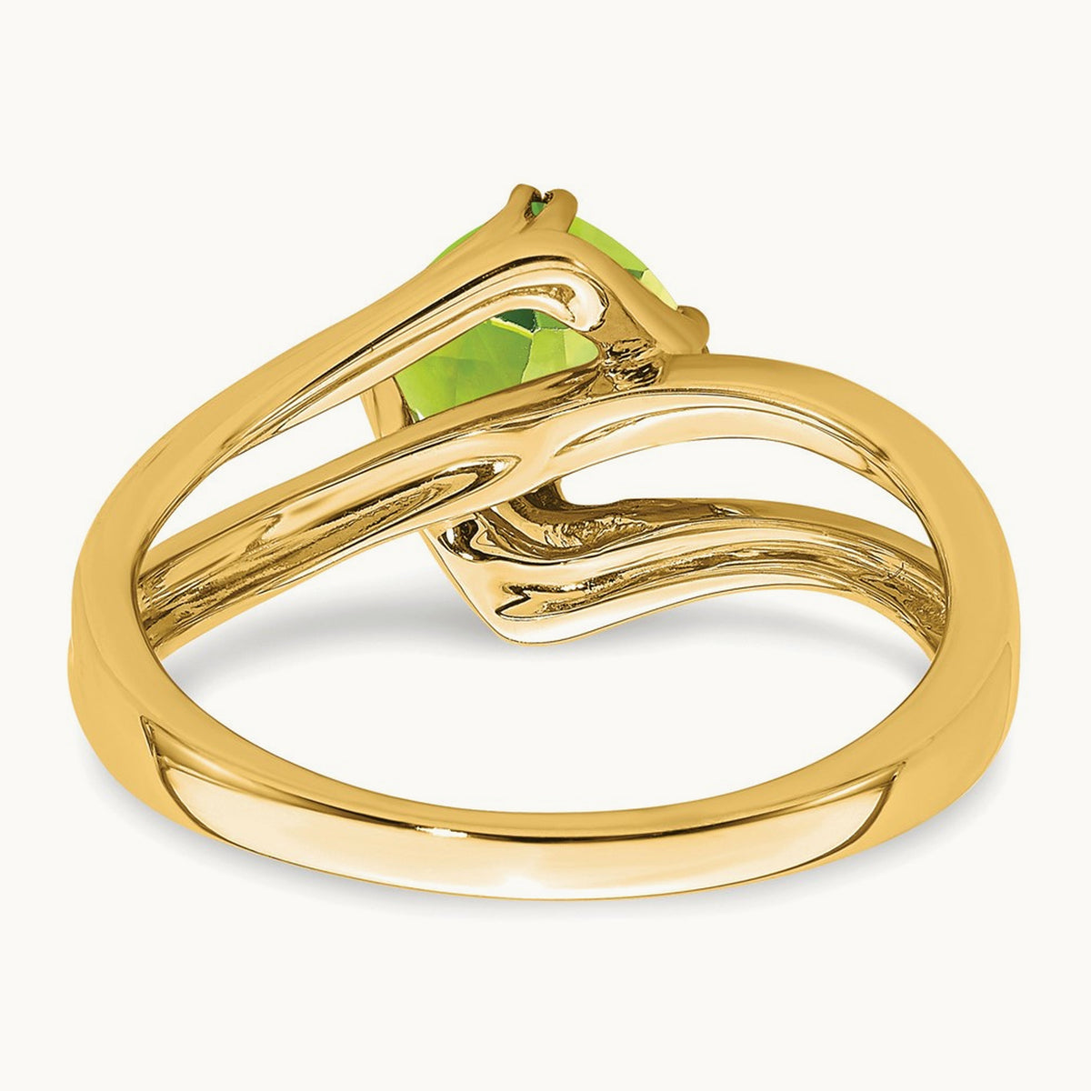 Peridot and Diamond Ring, 14K