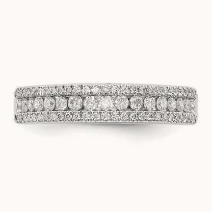 Diamond Band, 14K White Gold