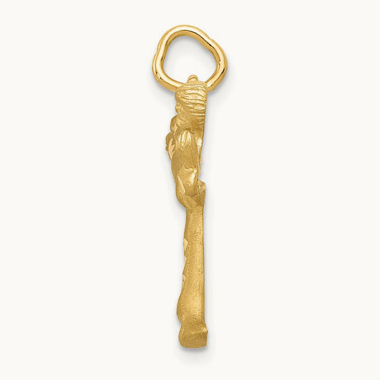 Male Karate Charm, 14K