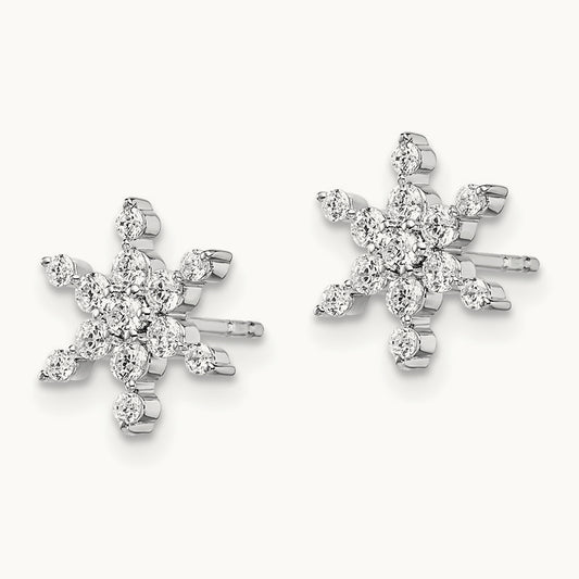 Star Post Earrings, 0.50 ct tw Lab-Grown Diamond