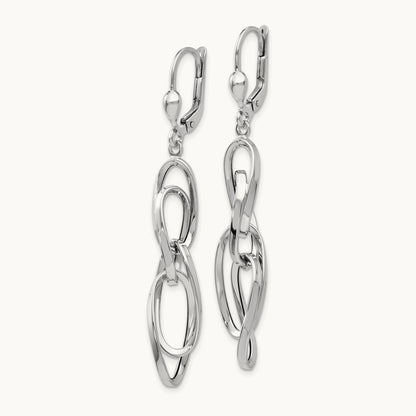 Polished Dangle Leverback Earrings — photo set